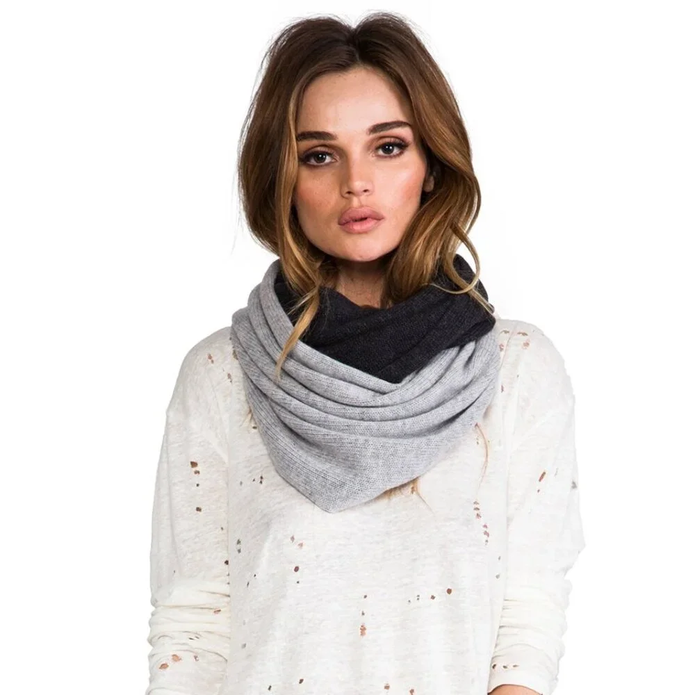 Cashmere Colorblock Loop Scarf